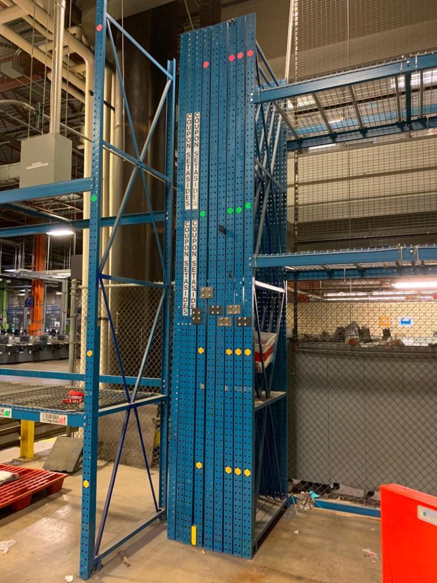 (2x) Bays of Bolt-Together Pallet Rack; (11) 15' X 44" Uprights, (1) 10' X 44" Upright, (8) 8' X 4" - Image 4 of 6