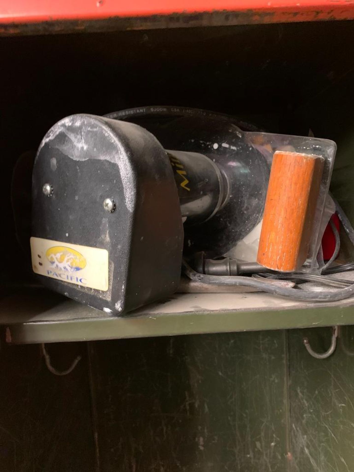 Remaining Contents of Wood Shop; Shelves, Wood Cabinets & Lockers w/ Hardware, Hand Tools, Brackets, - Image 13 of 34