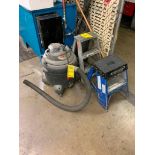 Dayton Wet/ Dry Vacuum & (2) Step Stools