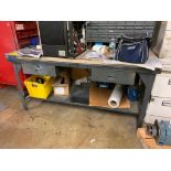 File Cabinets w/ Content, Workbench w/ Equipto Cabinet