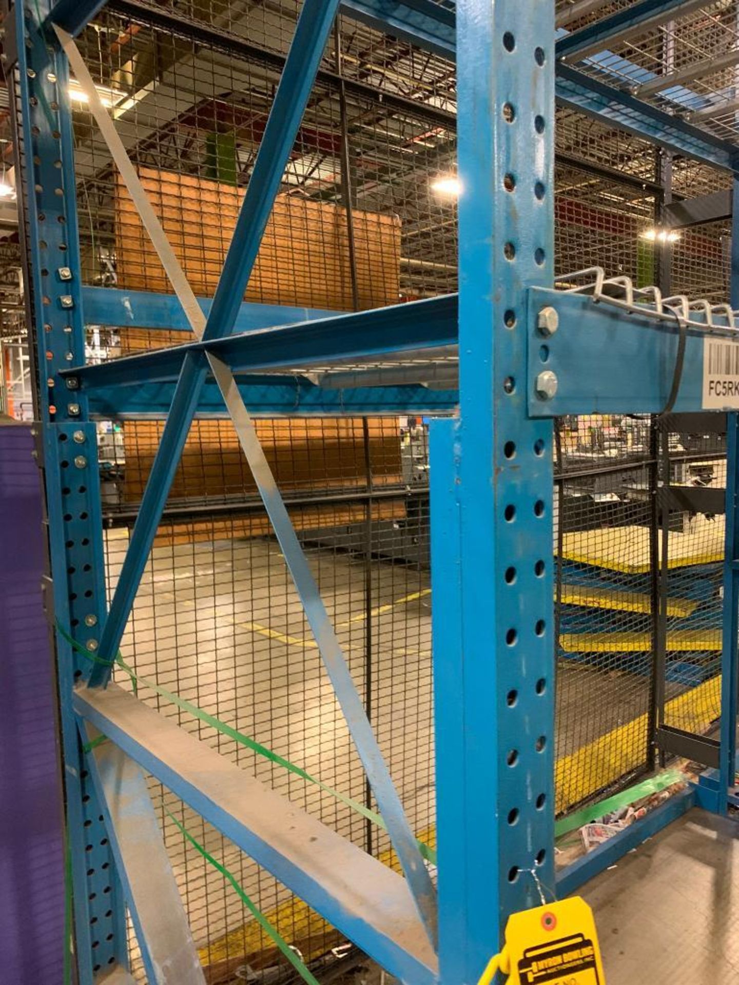 (6x) Bays of Bolt-Together Pallet Rack; (6) 66" X 4", (30) 9' X 4" Crossbeams (36) Wire Deck - Image 4 of 6
