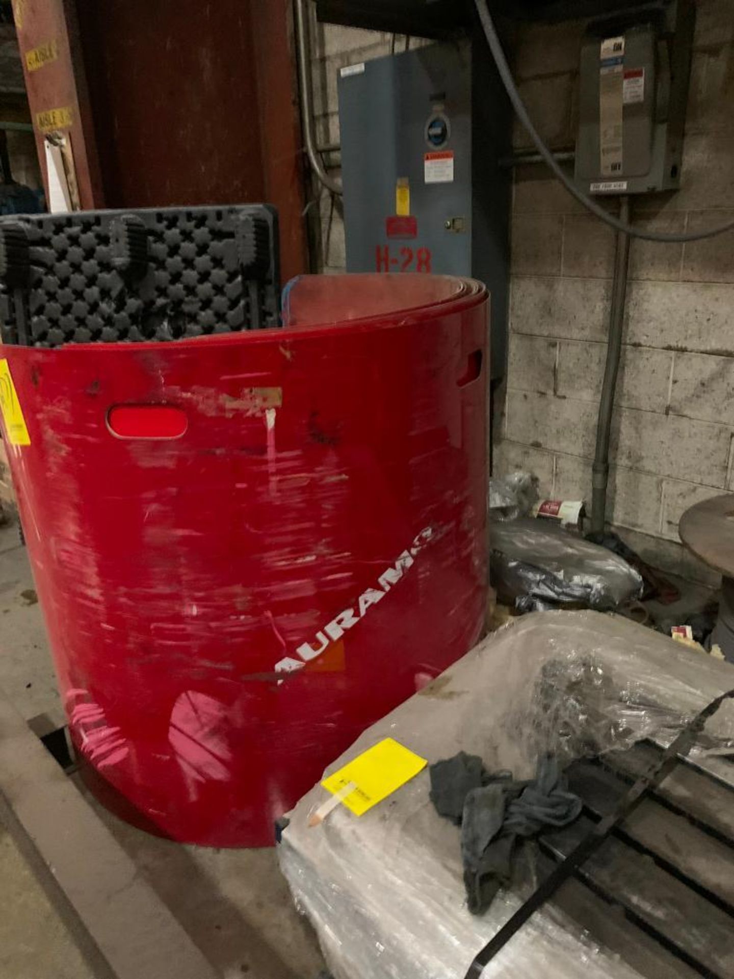 Contents of (3) Sections of Pallet Racking Including Gear Boxes, Gears, Color Roll Cylinders, Auramo - Image 9 of 34