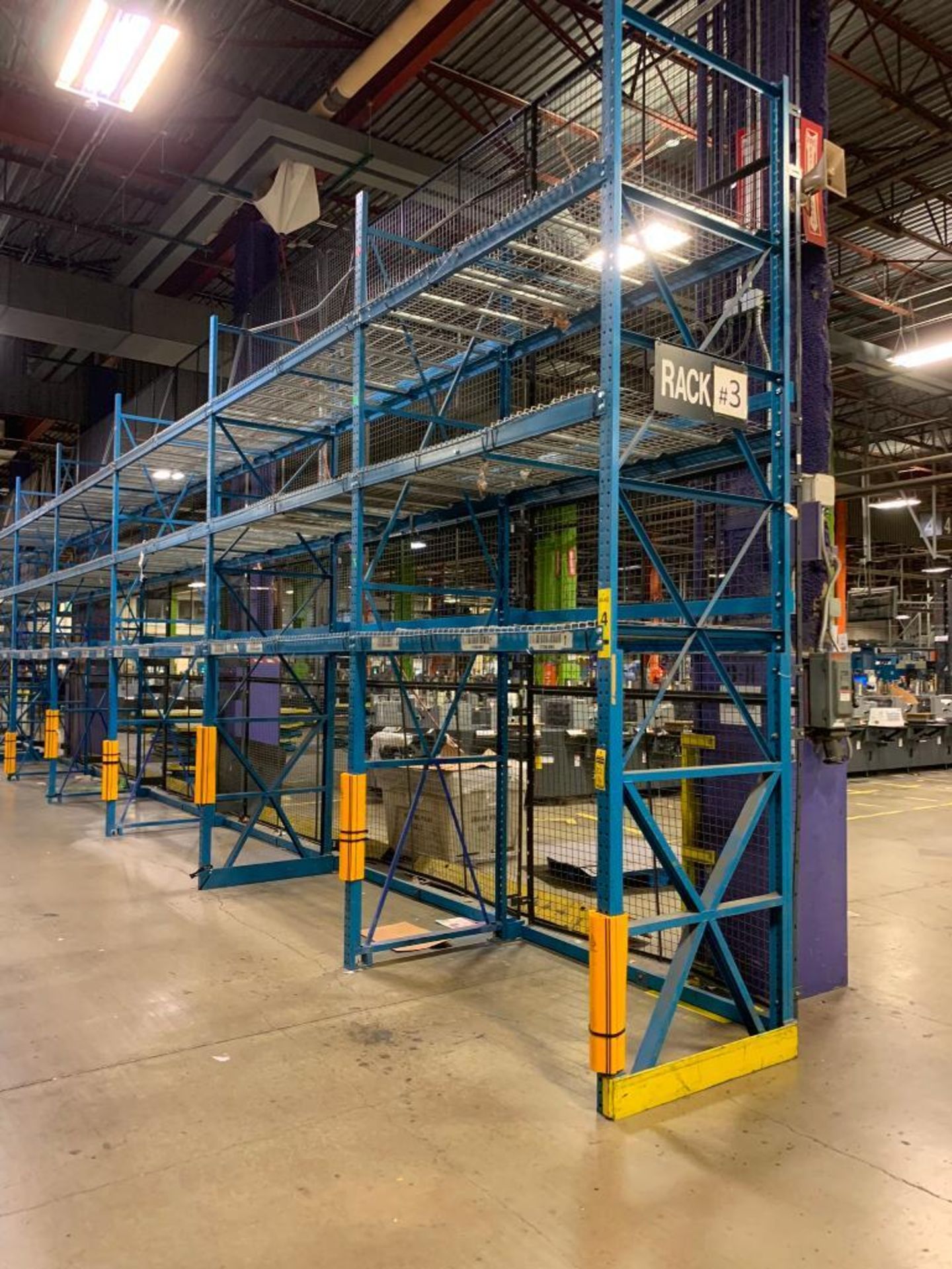 (6x) Bays of Bolt-Together Pallet Rack; (6) 66" X 4", (30) 9' X 4" Crossbeams (36) Wire Deck - Image 6 of 6