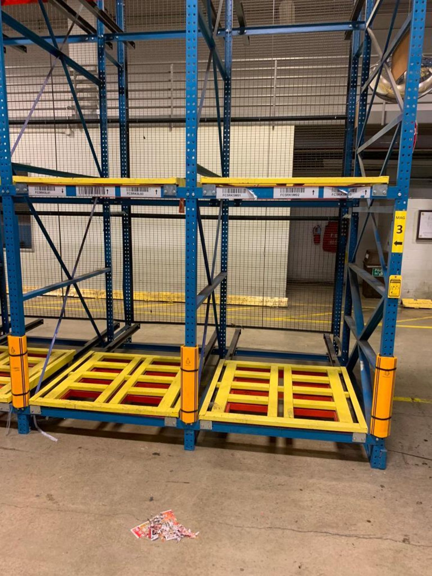 (12x) Bays of Bolt-Together Push-Back Pallet Rack; 15' T X 104" D, Each Bay Has (6) Pallet Positions - Image 6 of 12