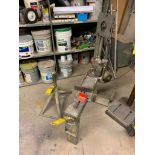 Ridgid Vertical/ Horizontal Band Saw, Model 946.1368R, S/n 2061.P0073, w/ Pipe Roller Stand