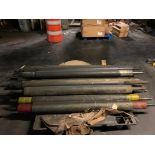 Assorted Press Machine Rolls, Push-Back Rack Pallets, Spools of Hose, Oil Separator Cans