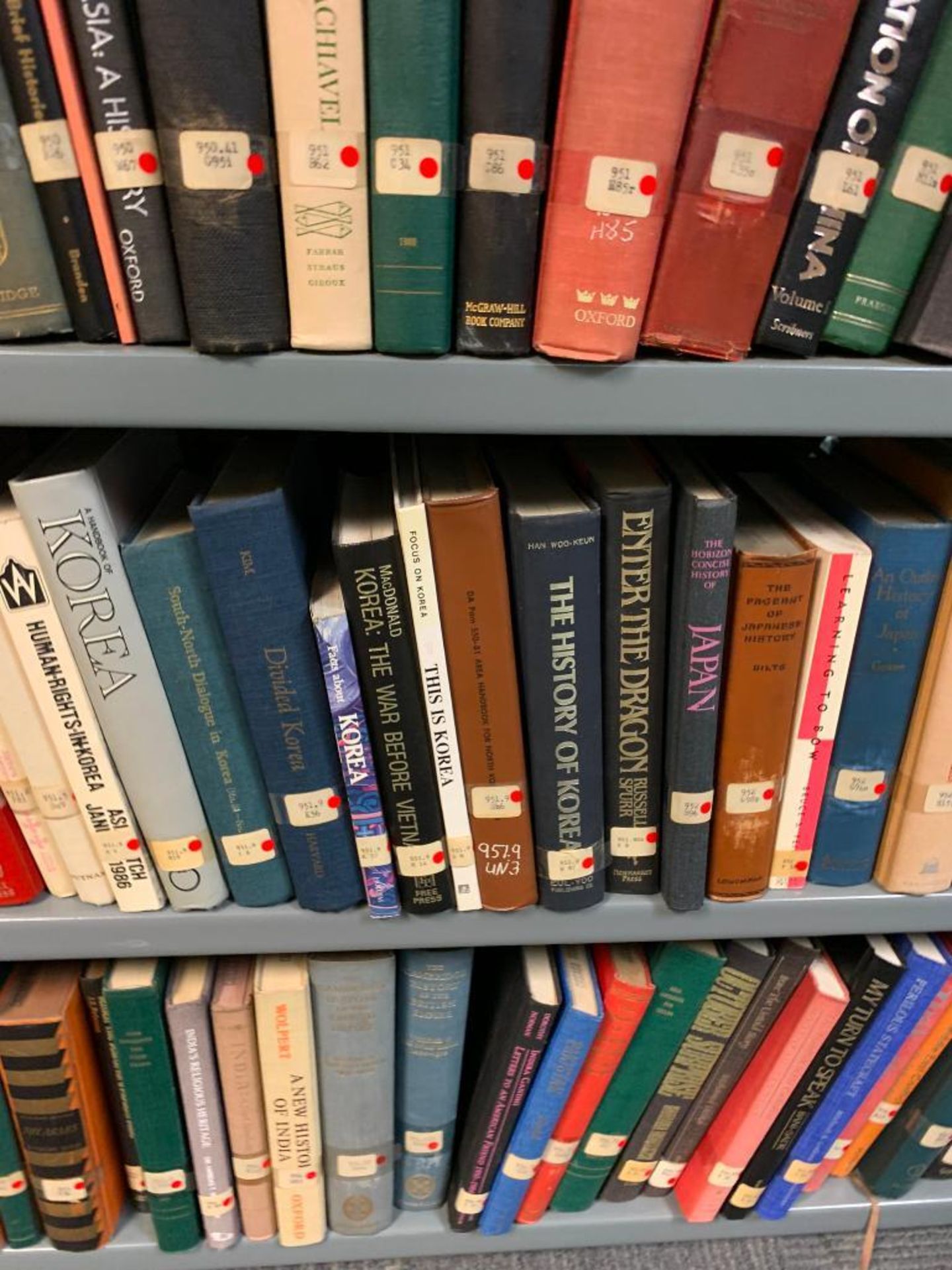 (6) Sections of Clip Shelving w/ Assorted History Books, Public Papers of Franklin D. Roosevelt, A H - Image 74 of 89