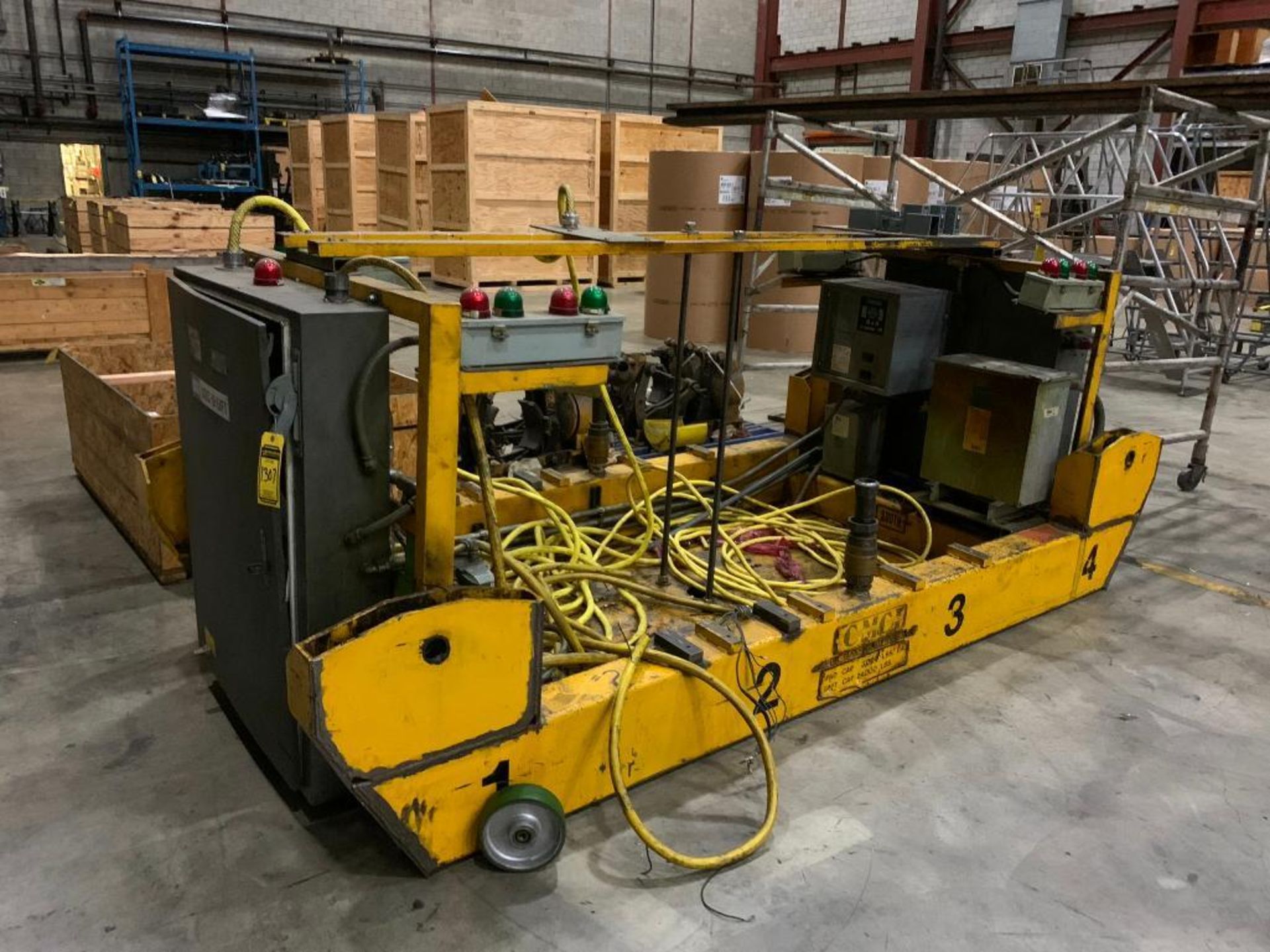 CMCI Vacuum Lift Crane Carriage & Control, 24,000-LB. Capacity, (4) Crane Brakes & Crate of Misc. Su