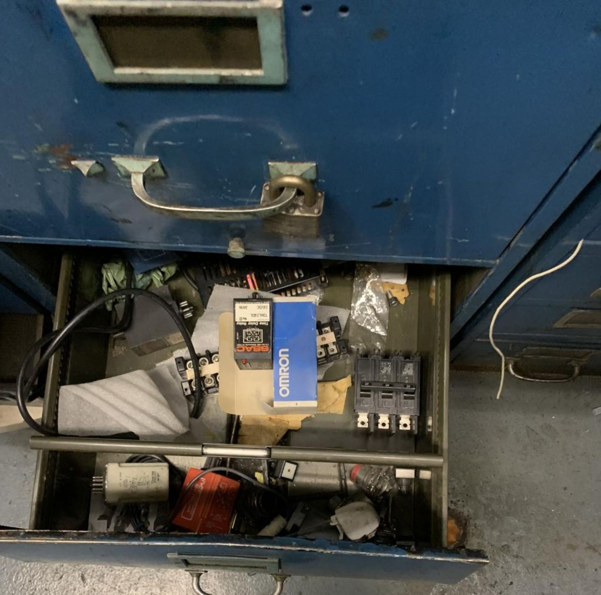 Contents of Room - Shelf Units, Spools of Wire, Contactors, Vacuum Pump, Electrical Supplies - Image 22 of 33