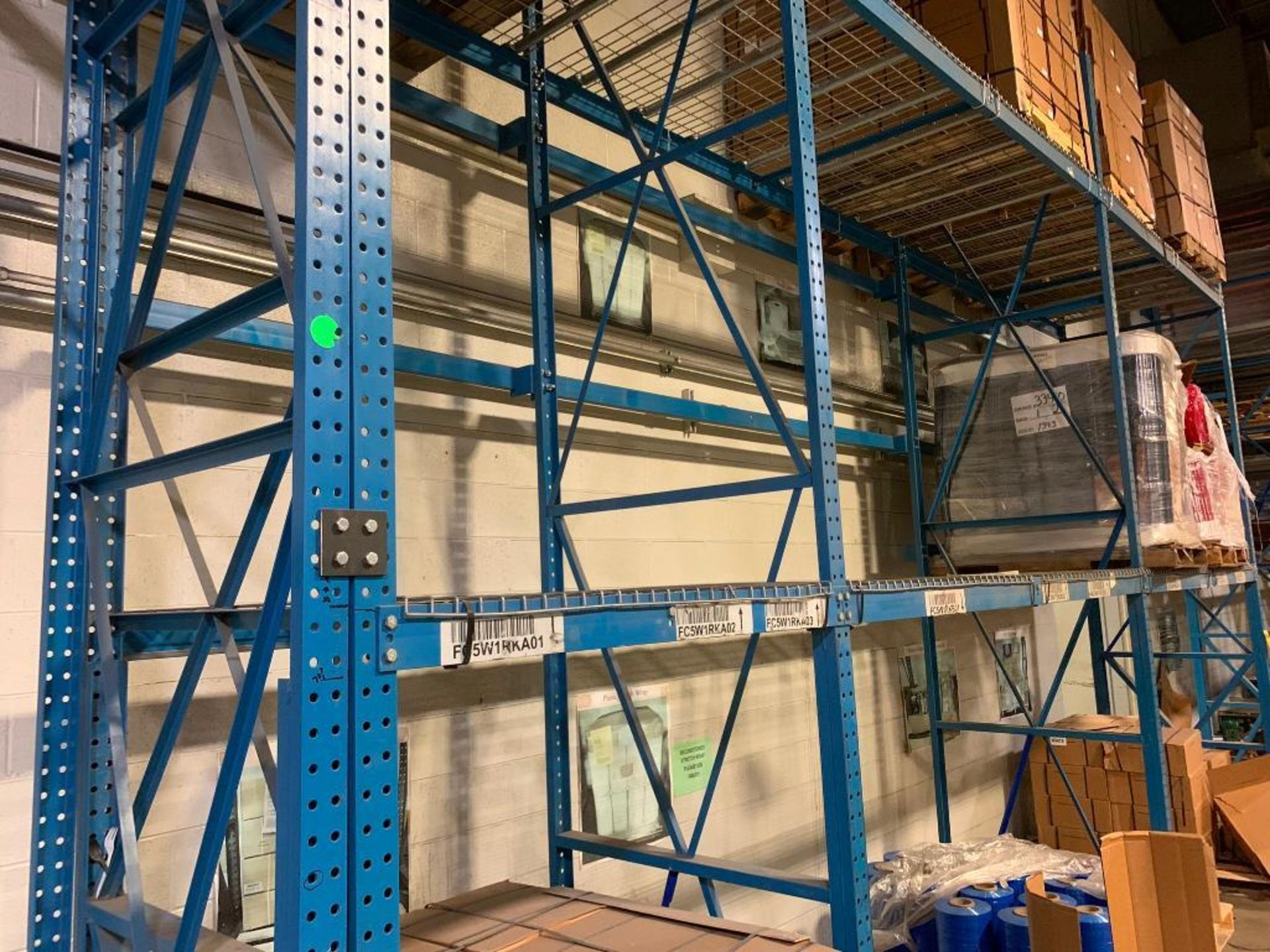 (8x) Bays of Bolt-Together Pallet Rack; (10) 15' X 44" Uprights, (28) 9' X 4", (4) 75" X 4", (4) 53" - Image 3 of 8