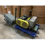 (2) Busch Vacuum Pumps, 180 CFM w/ Baldor 10-HP Motor & MC Cabinet & Crane w/ Gear Box