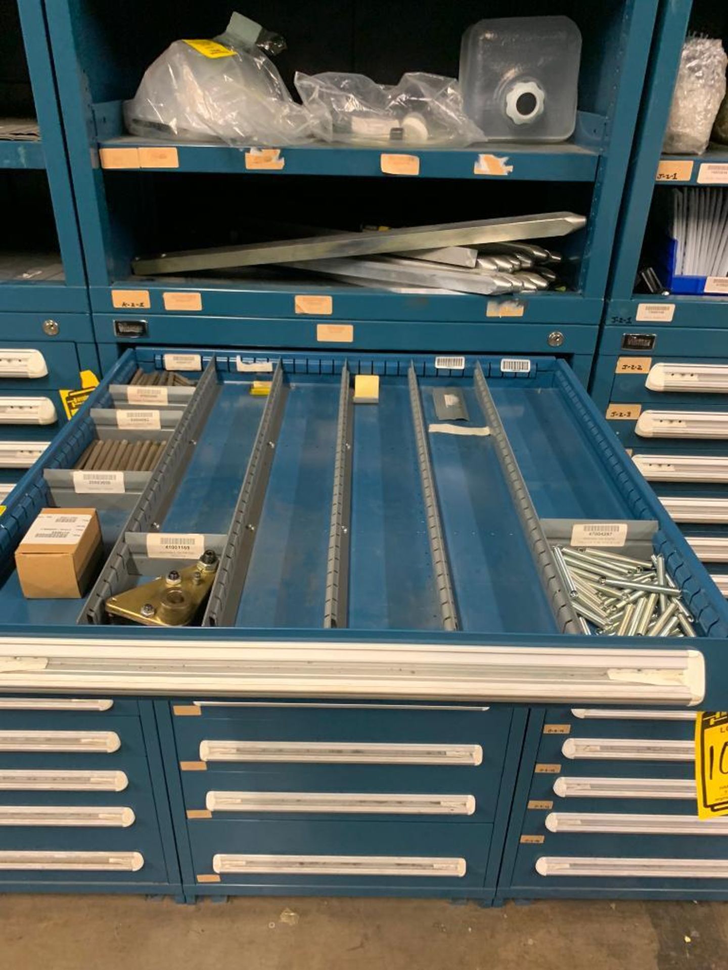 Vidmar 10-Drawer Cabinet, Vidmar Shelf Unit w/ Plant Support Content - Image 3 of 12