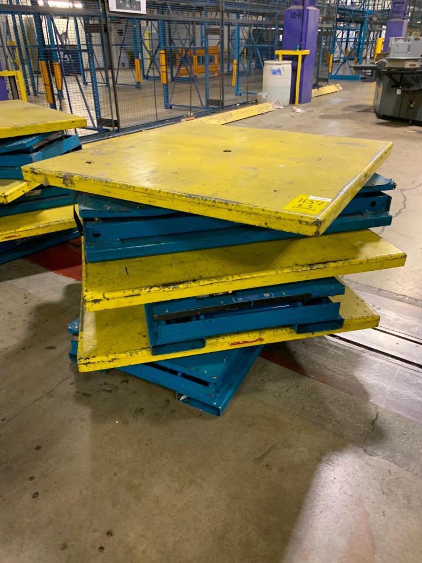 (3x) Bishamon Ez-Loader 3,000 LB. Capacity Scissor Lift Tables