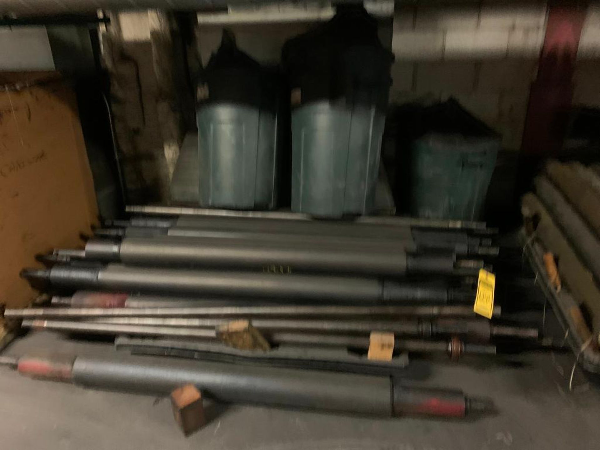 Assorted Press Machine Rolls, Push-Back Rack Pallets, Spools of Hose, Oil Separator Cans - Image 13 of 19