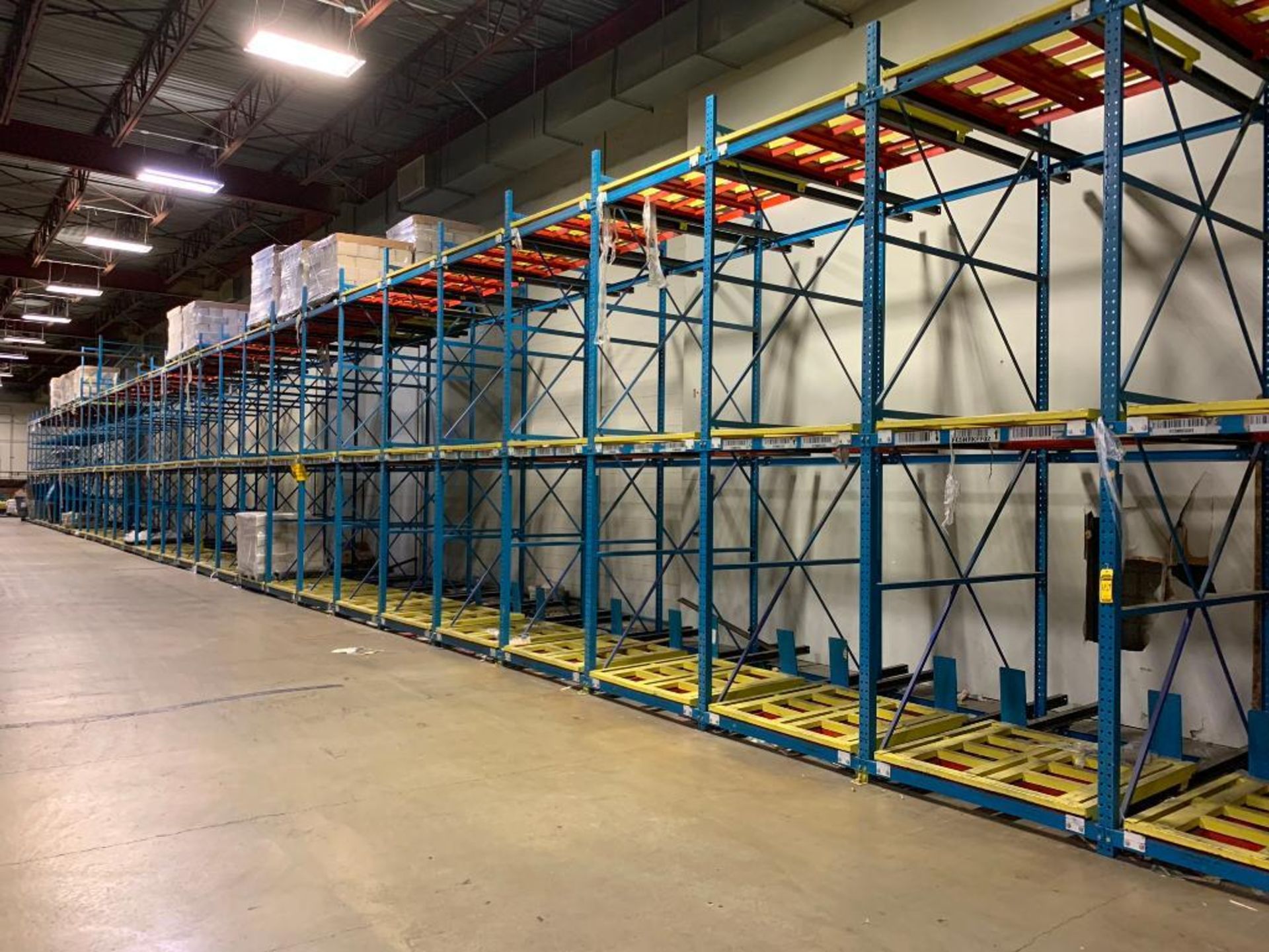 (33x) Bays of Bolt-Together Push-Back Rack; 15' T X 104" D, Each Bay Has (6) Pallet Positions - Bild 9 aus 10