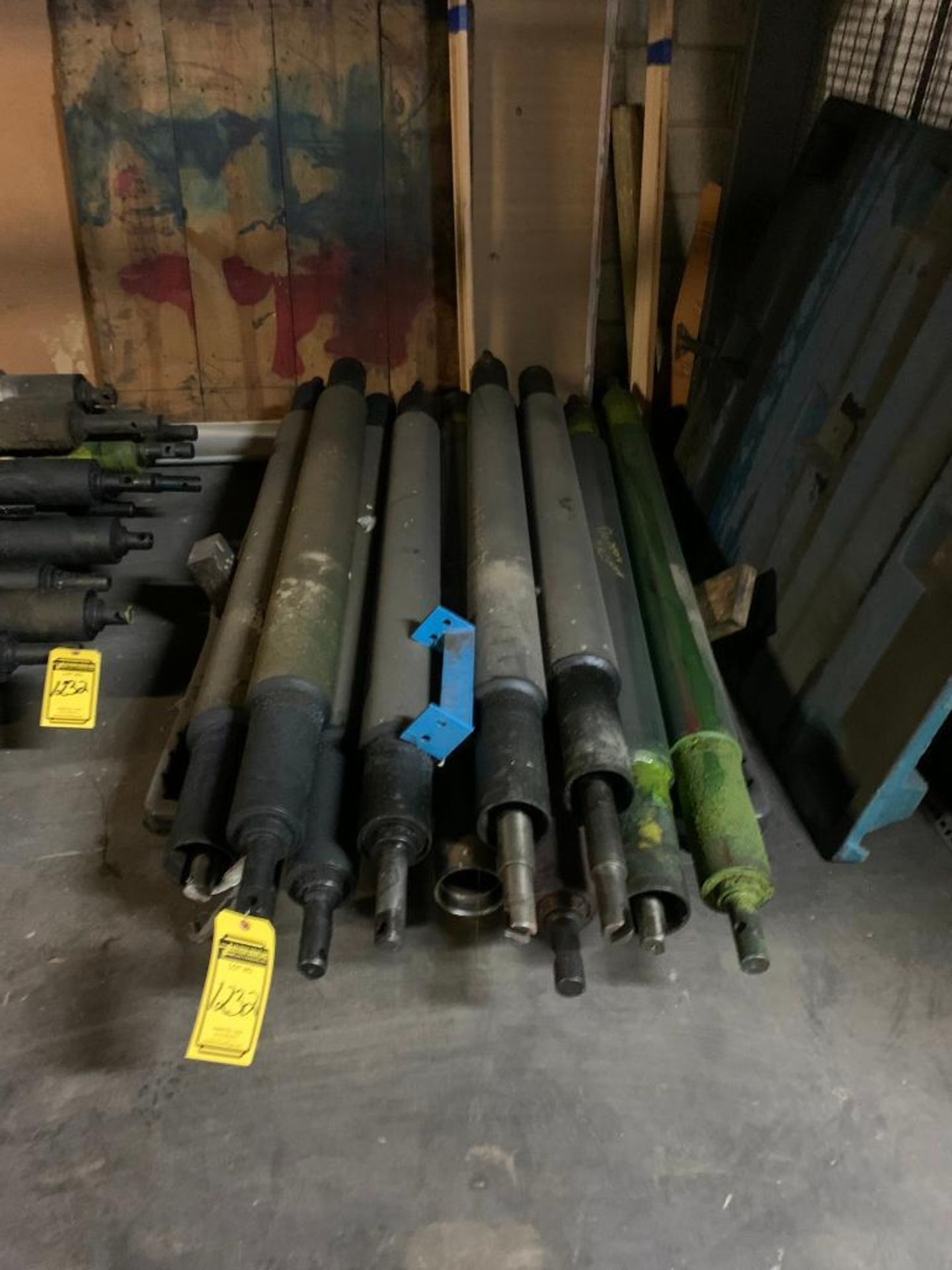 Assorted Press Machine Rolls, Push-Back Rack Pallets, Spools of Hose, Oil Separator Cans - Image 3 of 19