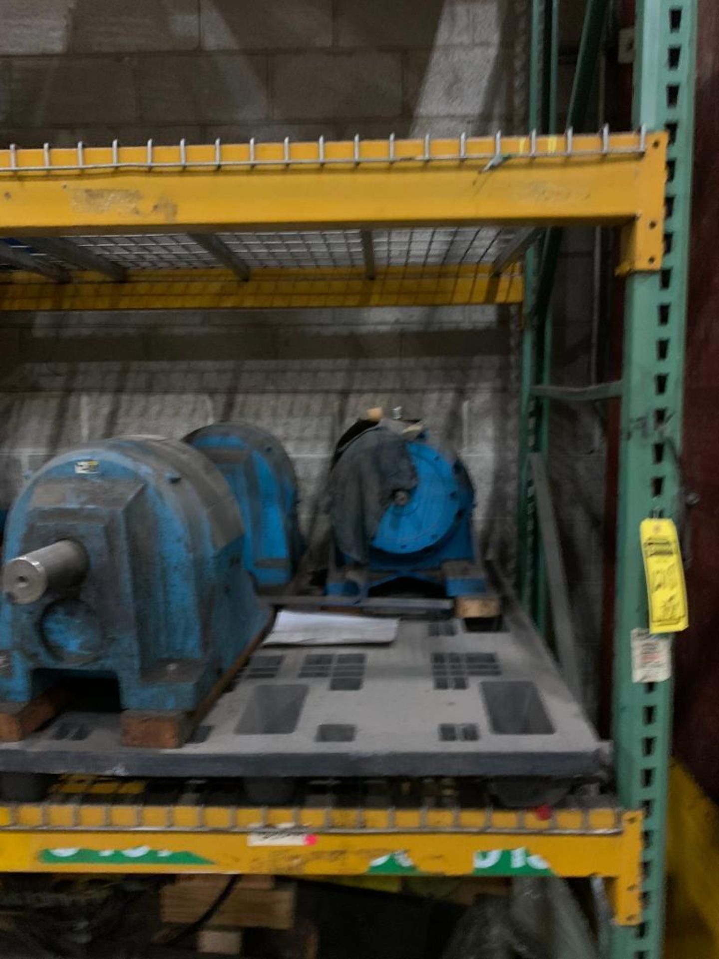 Contents of (3) Sections of Pallet Racking Including Gear Boxes, Gears, Color Roll Cylinders, Auramo - Image 14 of 34