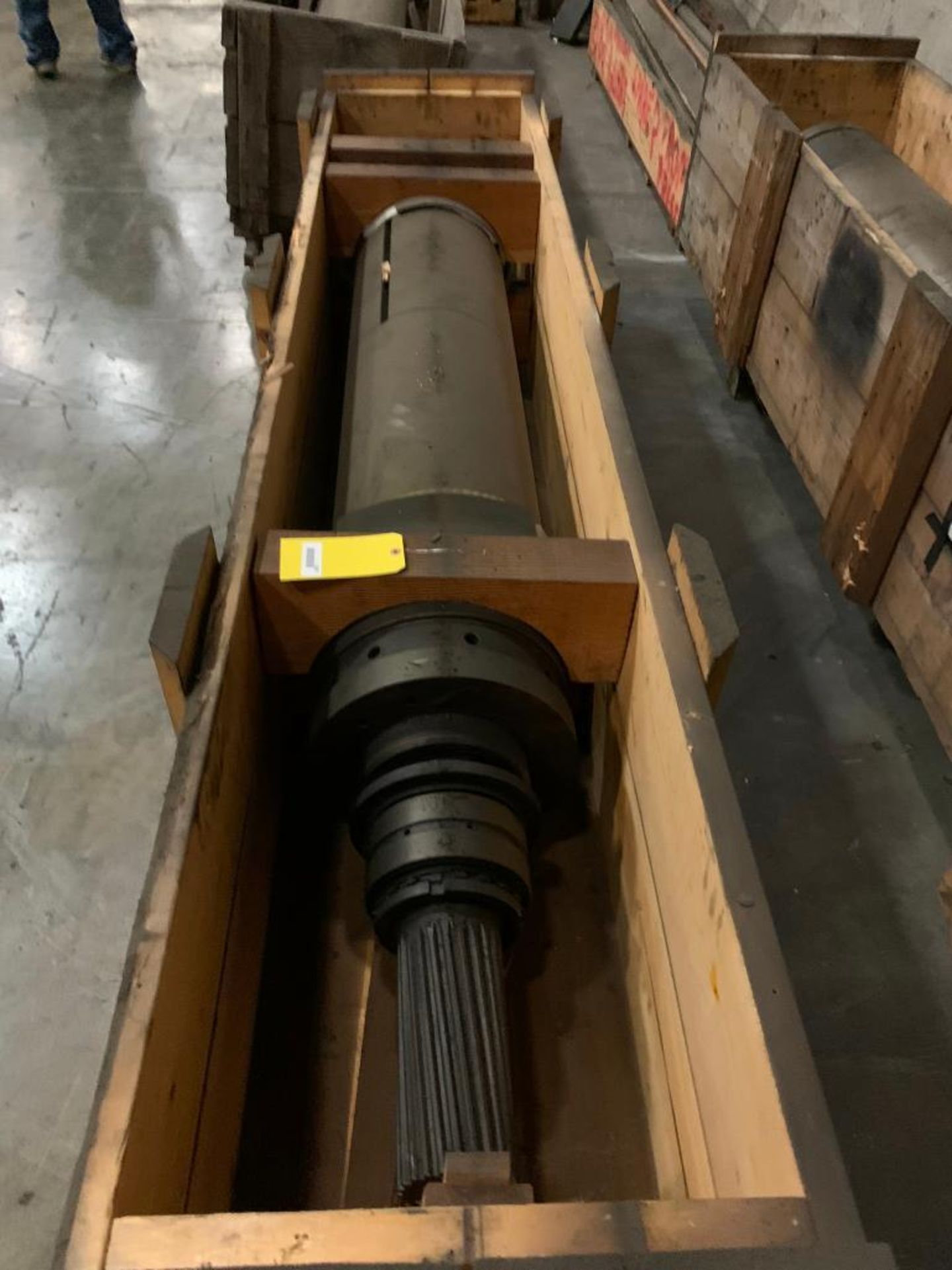 (3) Plate & Blanket Roll Cylinders & Crate of 82" Sprocket Rollers - Image 2 of 8