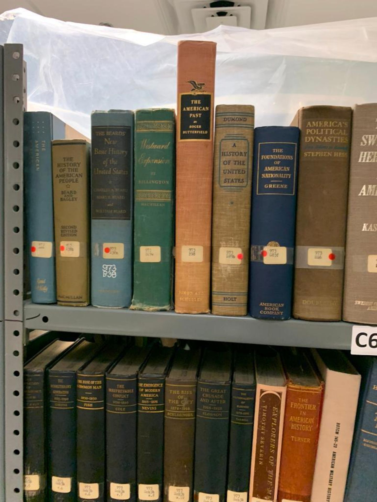 (6) Sections of Clip Shelving w/ Assorted History Books, Public Papers of Franklin D. Roosevelt, A H - Image 47 of 89