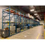 (33x) Bays of Bolt-Together Push-Back Rack; 15' T X 104" D, Each Bay Has (6) Pallet Positions