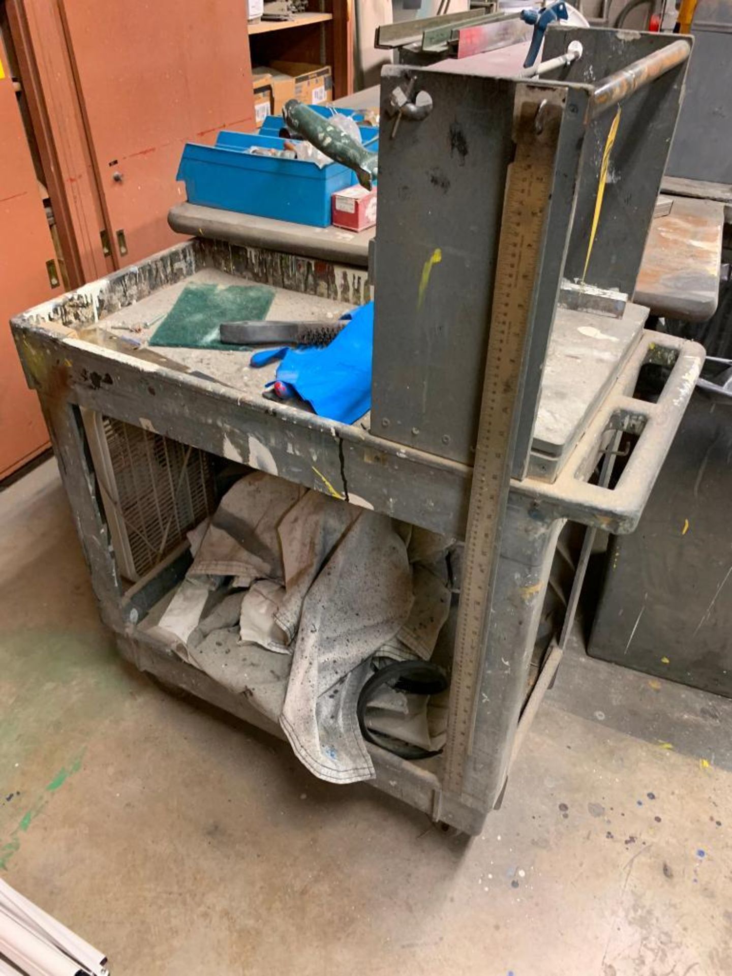 Remaining Contents of Wood Shop; Shelves, Wood Cabinets & Lockers w/ Hardware, Hand Tools, Brackets, - Image 34 of 34