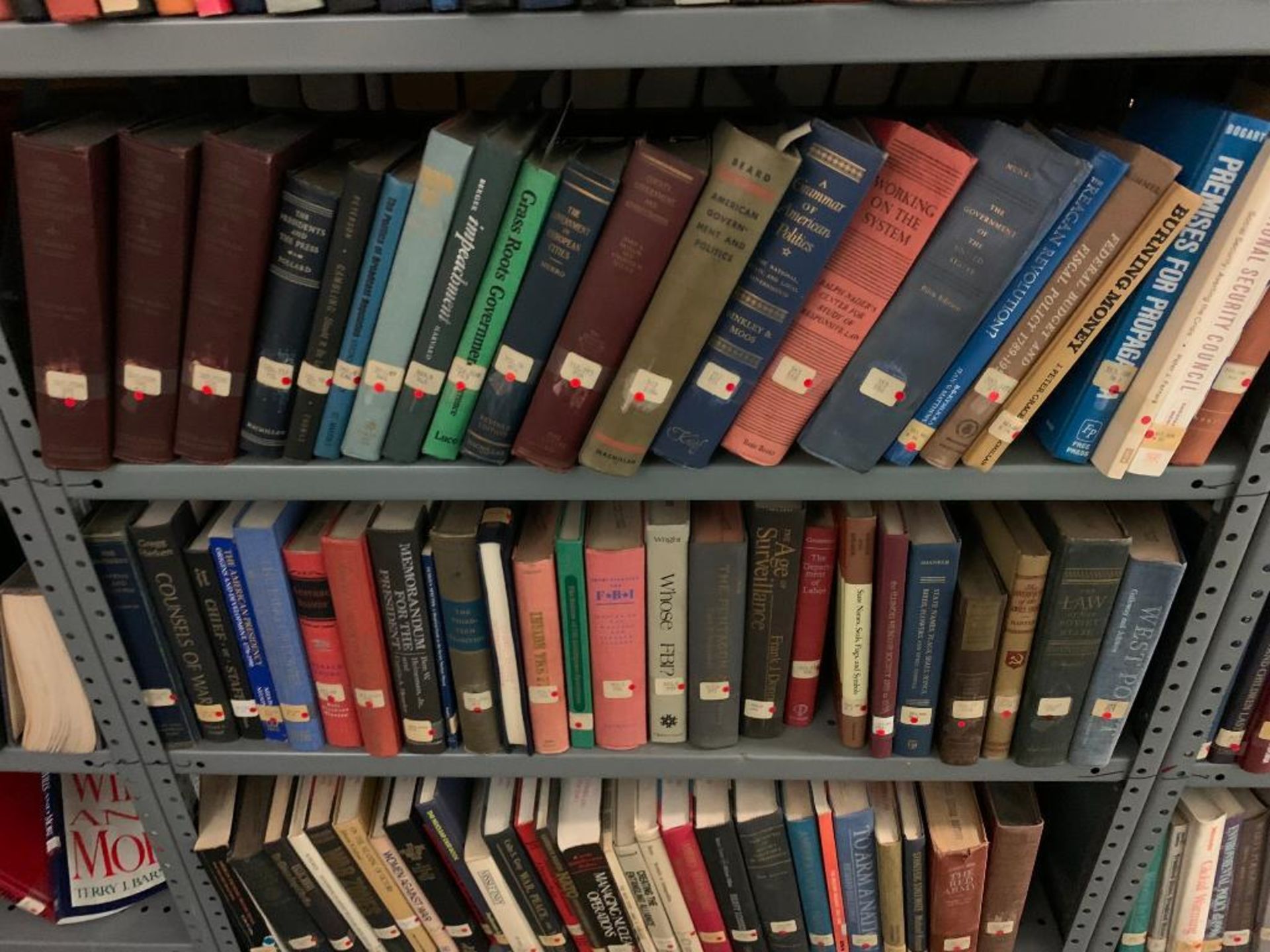 (6) Sections of Clip Shelving w/ Assorted Books, Animal, Mythology, Education, Criminal Law, Guns - Image 21 of 27