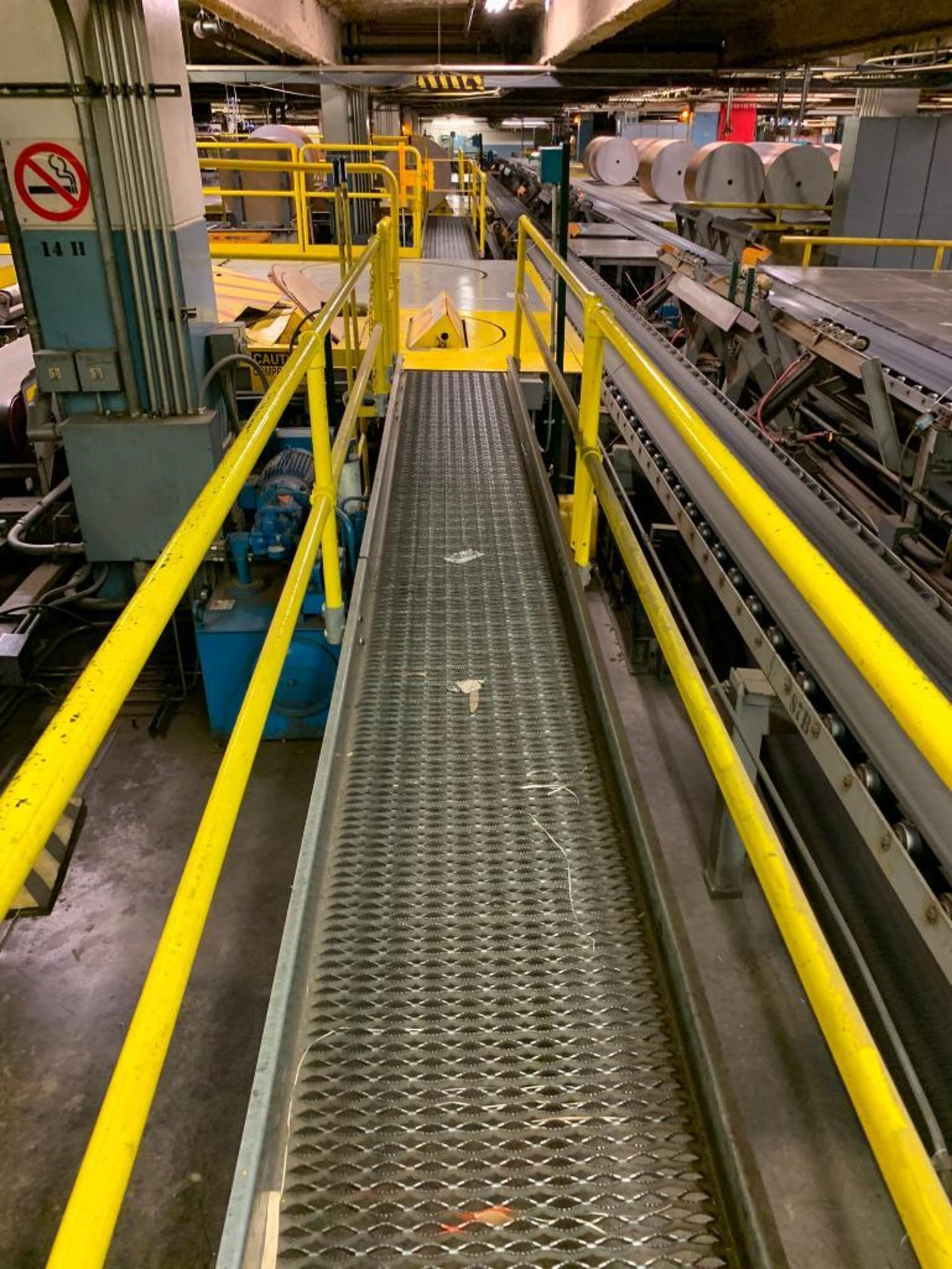 (4) Automatic Paper Stripper Stations Including Operator Panels, Down Ender Infeed Power Conveyor & - Image 15 of 41