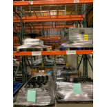 Content on (6) Rows of Pallet Rack: Inserter Parts, Assorted Joggers, Electric Motors, Utility Light