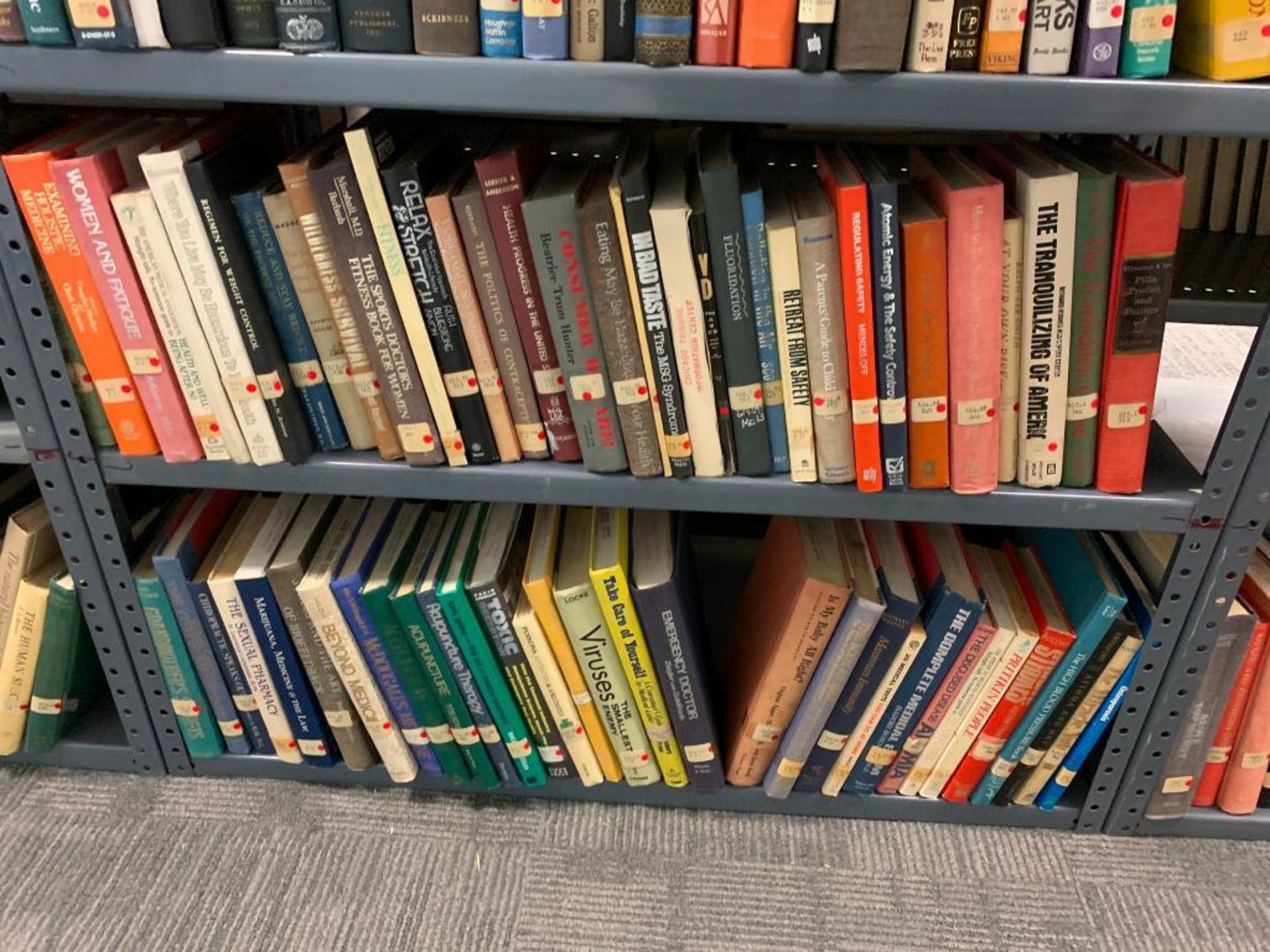 (6) Sections of Clip Shelving w/ Assorted Books, Animal, Mythology, Education, Criminal Law, Guns - Image 4 of 27