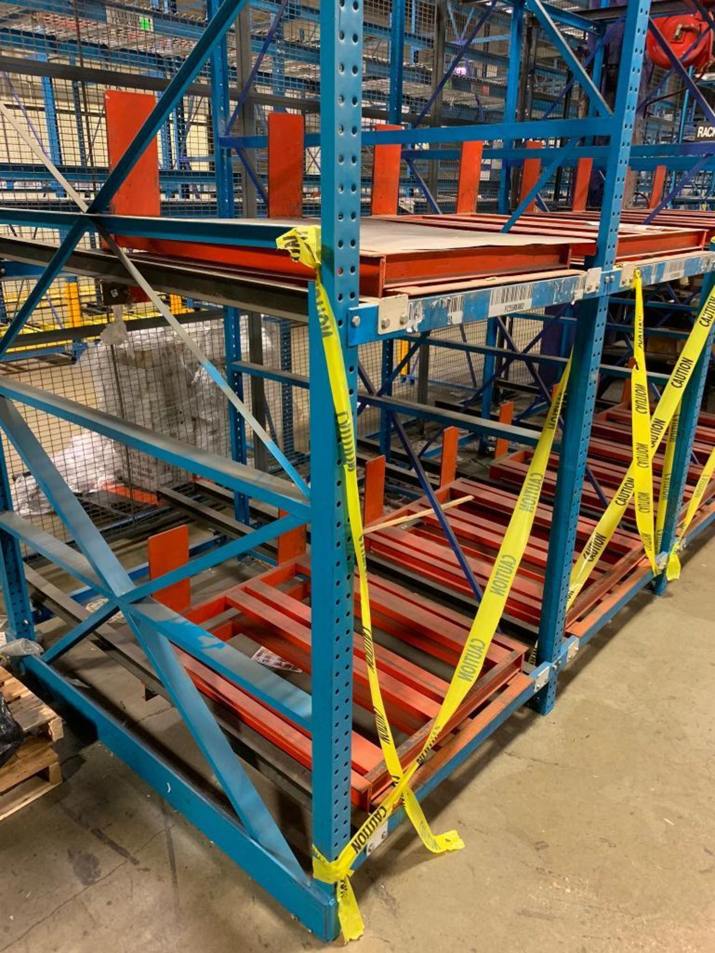 (4x) Bays of Bolt-Together Push-Back Rack; 15' T X 104" D, Each Bay Has (6) Pallet Positions - Bild 5 aus 5