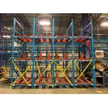 (4x) Bays of Bolt-Together Push-Back Rack; 15' T X 104" D, Each Bay Has (6) Pallet Positions