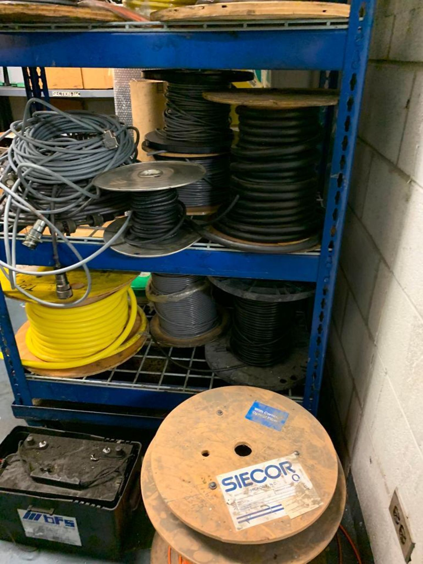 Contents of Room - Shelf Units, Spools of Wire, Contactors, Vacuum Pump, Electrical Supplies - Image 33 of 33