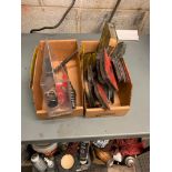 (2) Box of Welding Accessories, Magnetic Squares, Chipping Hammer, Electrode Holder