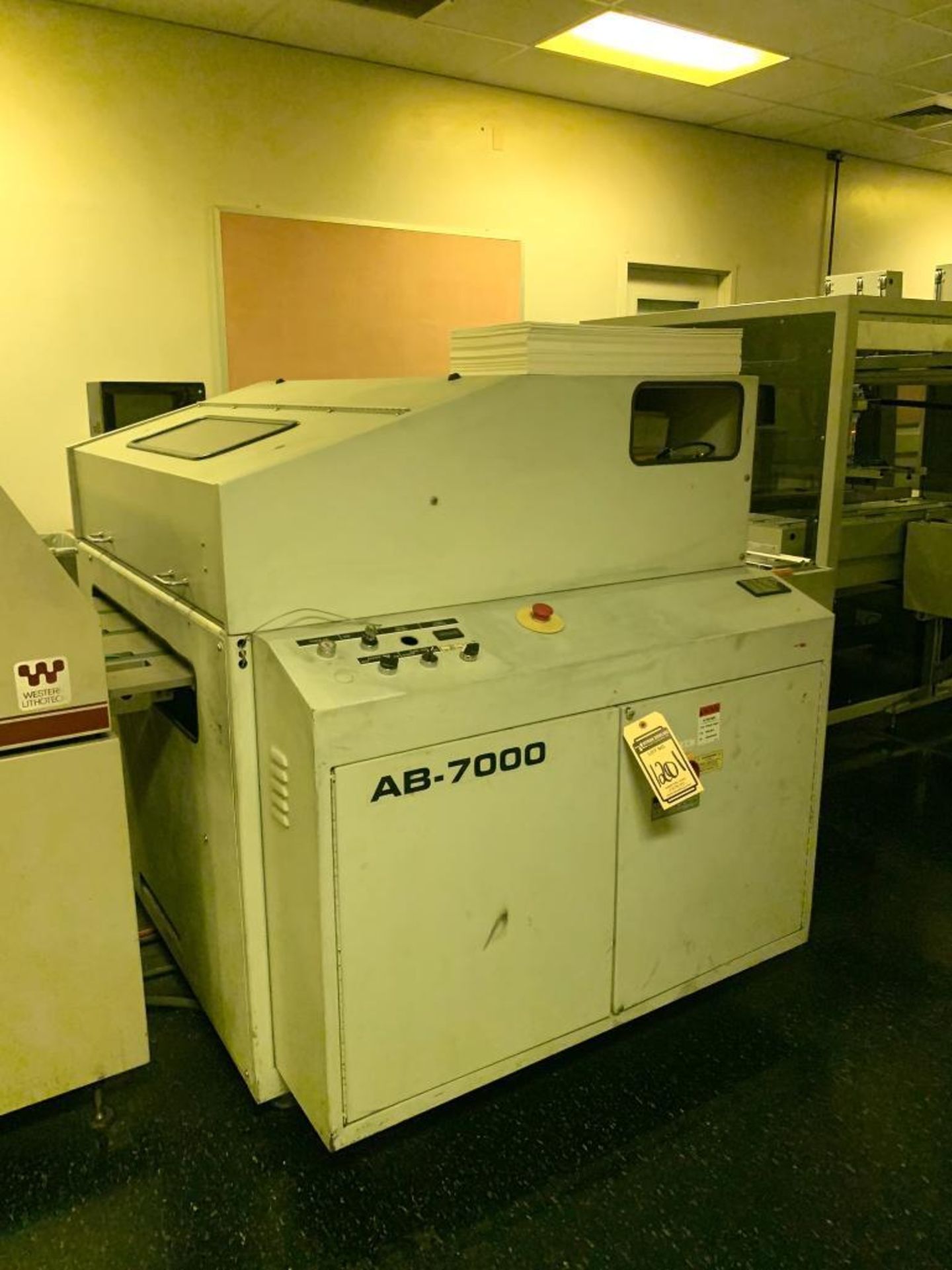 Western Lithitech Automatic Punch Coater, 230 V., Single Phase, S/N 133AP, K&F Printer Systems, Mode - Image 5 of 9