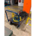 (2) Stock Carts w/ Welding Leads, Extension Cords