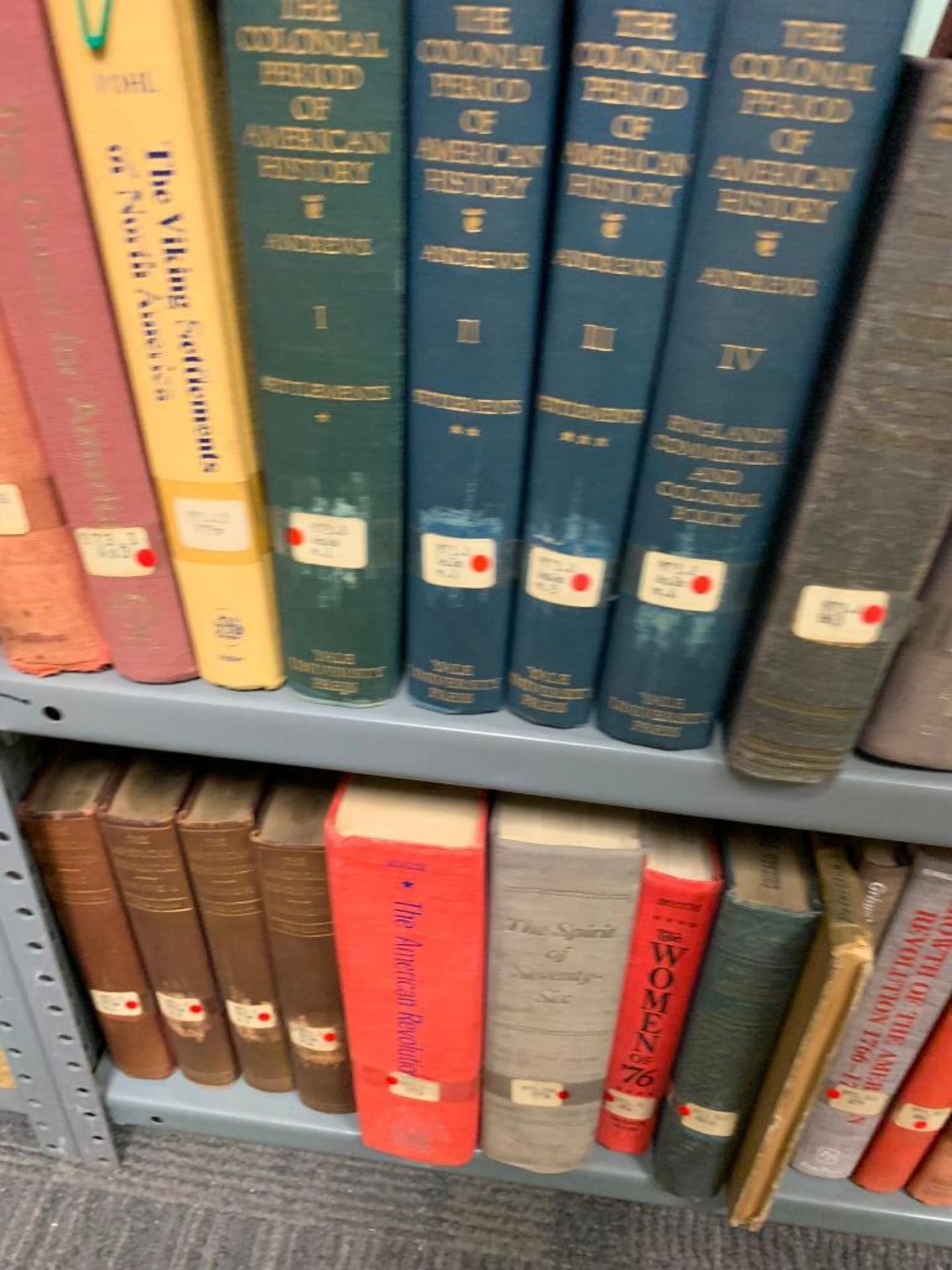 (6) Sections of Clip Shelving w/ Assorted History Books, Public Papers of Franklin D. Roosevelt, A H - Image 64 of 89