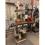 Jet Vertical Milling Machine, Newall Topaz 2-Axis DRO, 49" X 9" T-Slot Table, 3-HP, Jet Rapid Traver