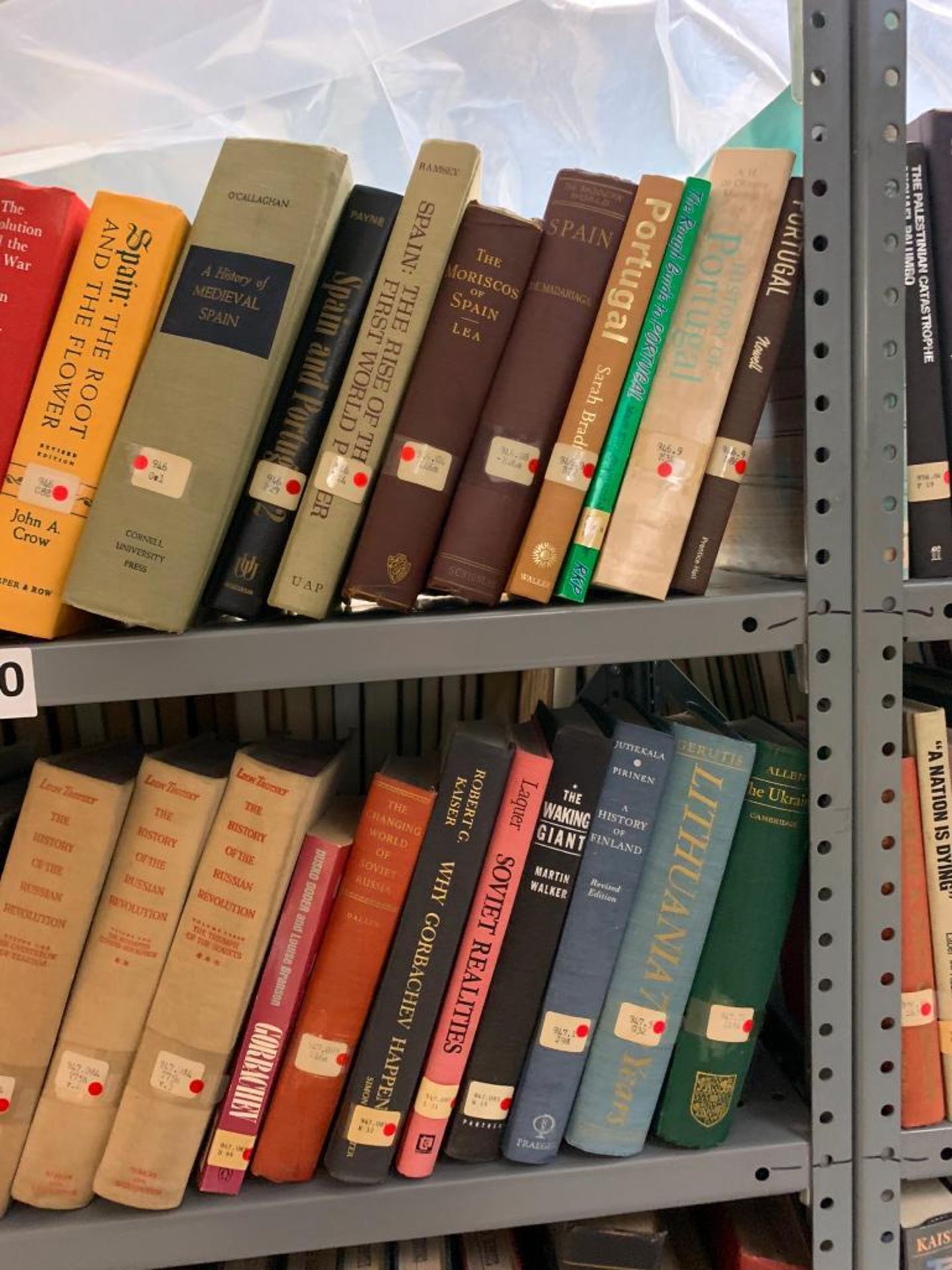 (6) Sections of Clip Shelving w/ Assorted History Books, Public Papers of Franklin D. Roosevelt, A H - Image 66 of 89