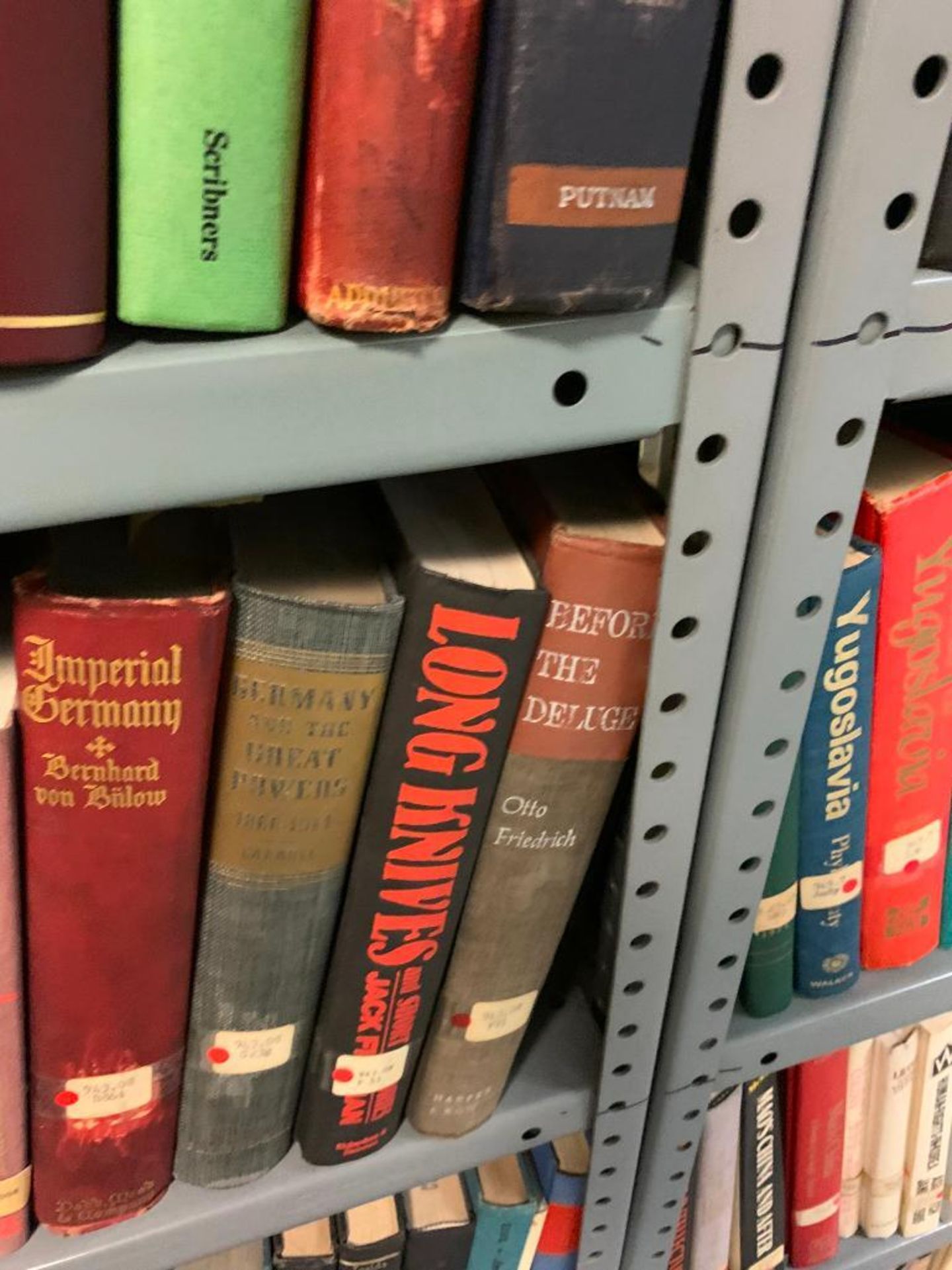 (6) Sections of Clip Shelving w/ Assorted History Books, Public Papers of Franklin D. Roosevelt, A H - Image 86 of 89