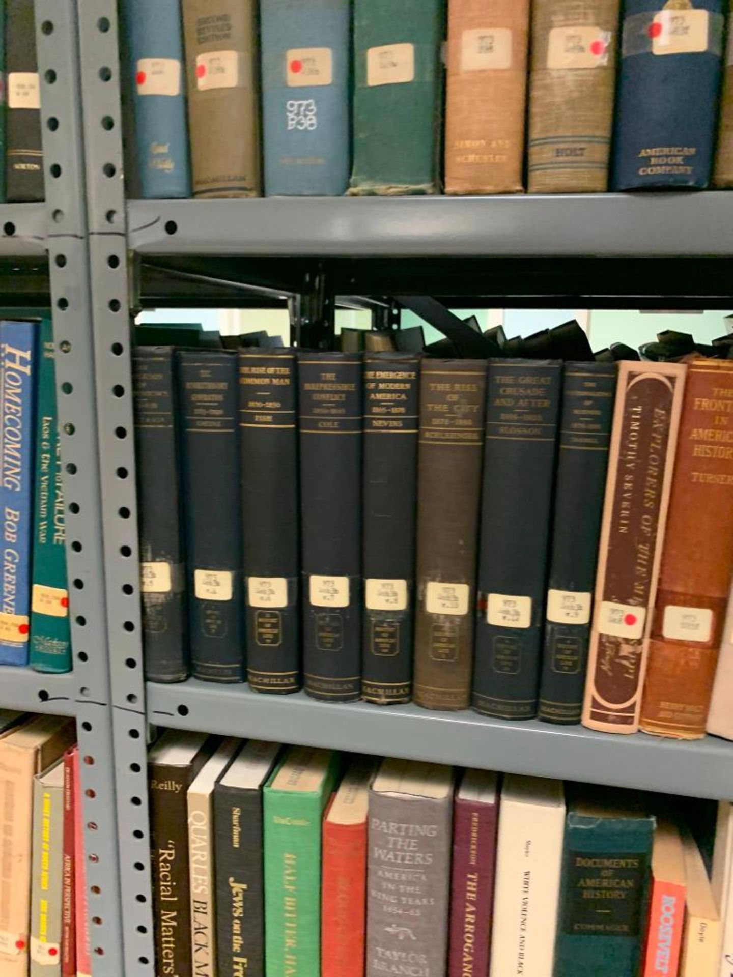 (6) Sections of Clip Shelving w/ Assorted History Books, Public Papers of Franklin D. Roosevelt, A H - Image 51 of 89