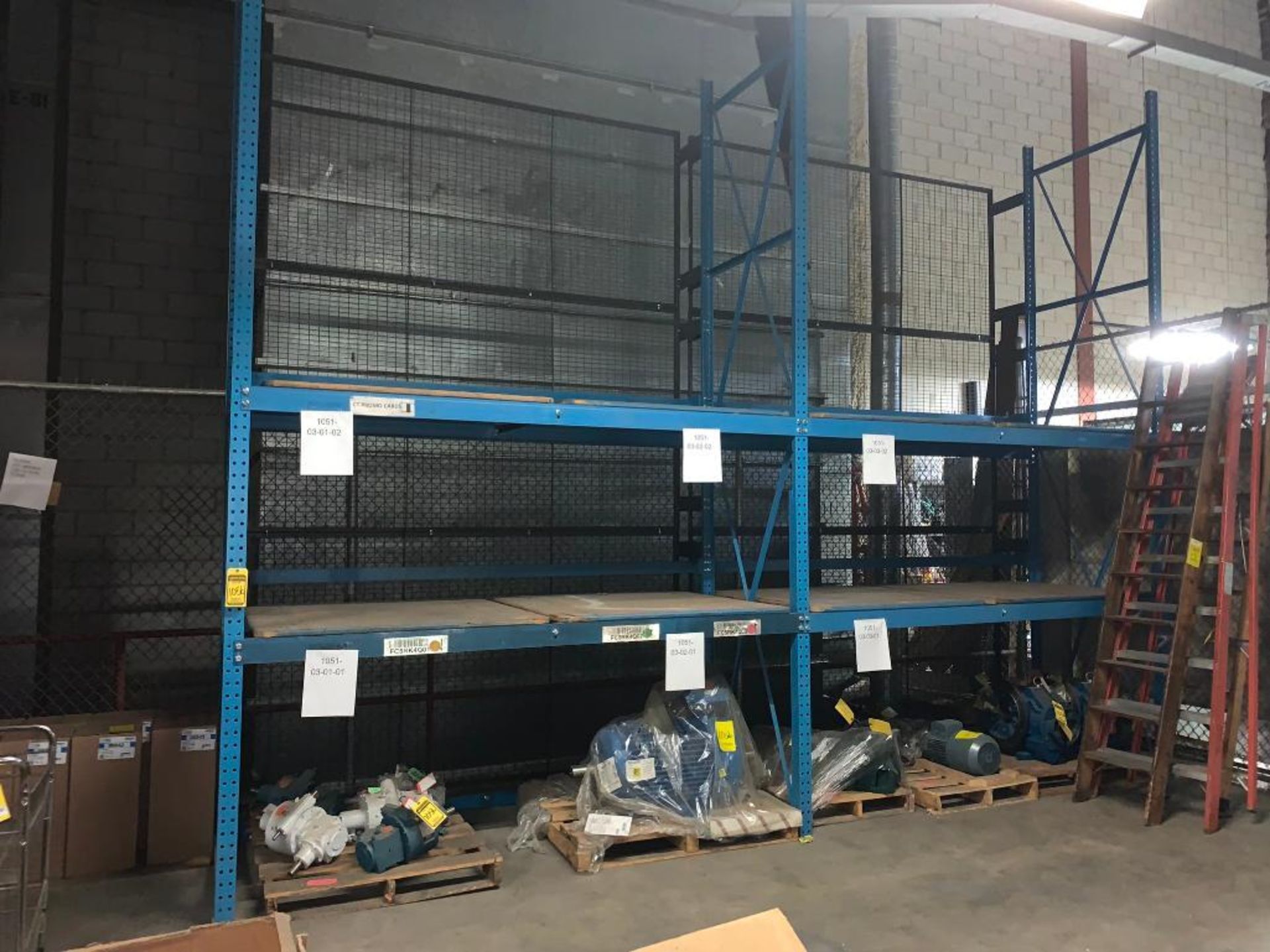(5x) Bays of Assorted Pallet Rack w/ Content; Rollers, Hose, Electric Motors, Assorted Machine Parts - Image 20 of 25