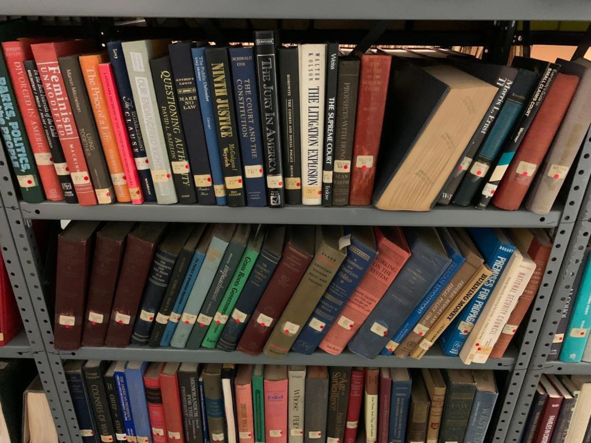 (6) Sections of Clip Shelving w/ Assorted Books, Animal, Mythology, Education, Criminal Law, Guns - Image 20 of 27