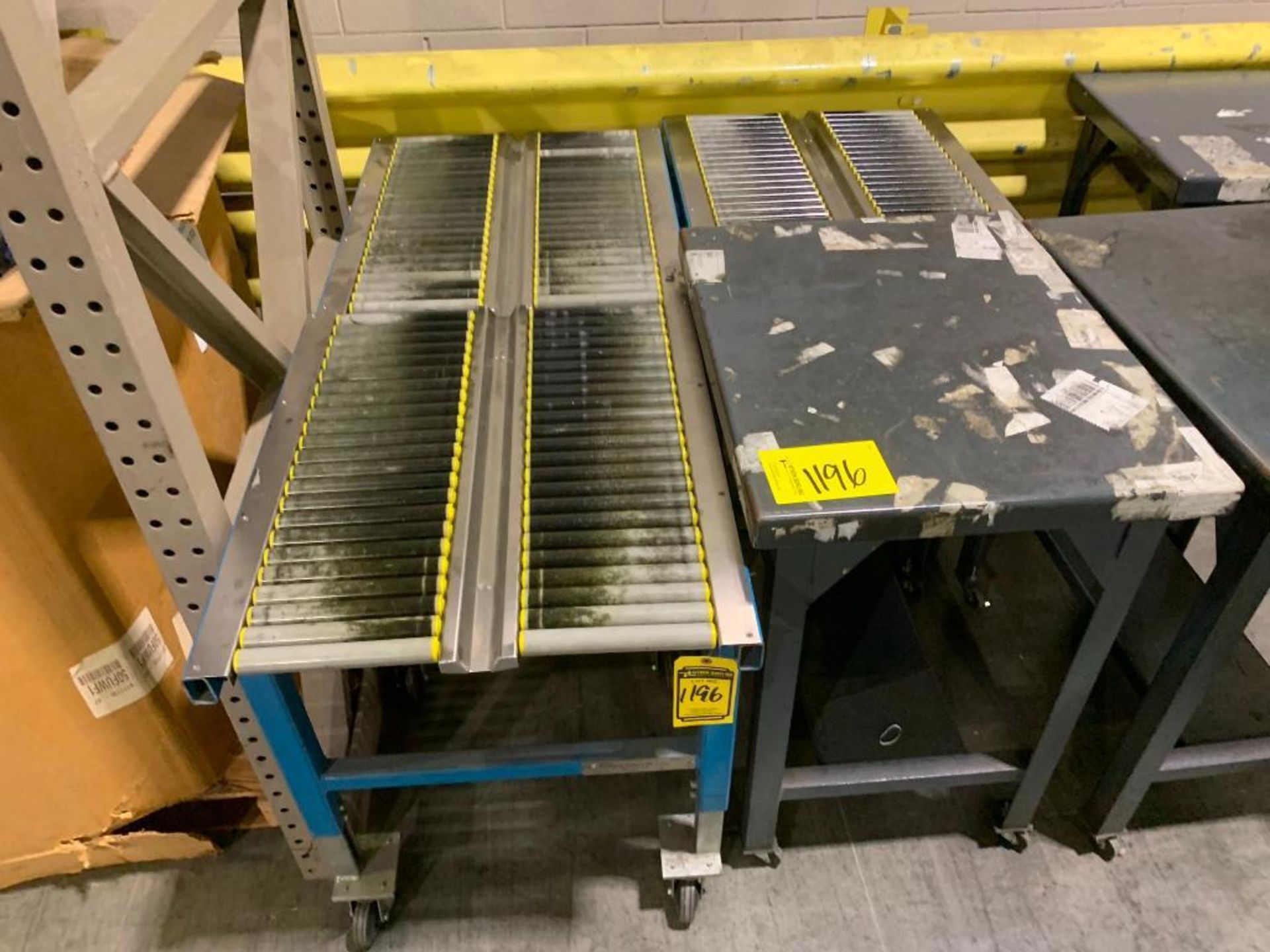 Assorted Tables on Wheels, Gravity Conveyor - Image 5 of 6