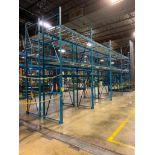 (8x) Bays of Bolt-Together Pallet Rack; (10) 15' X 44" Uprights, (40) 9' X 4" Crossbeams, (40) Wire