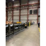 470' of Steel Power Roller/Plate 48" Conveyor, (3) 103" Hydraulic Lift Gate Stations, Photo Switches