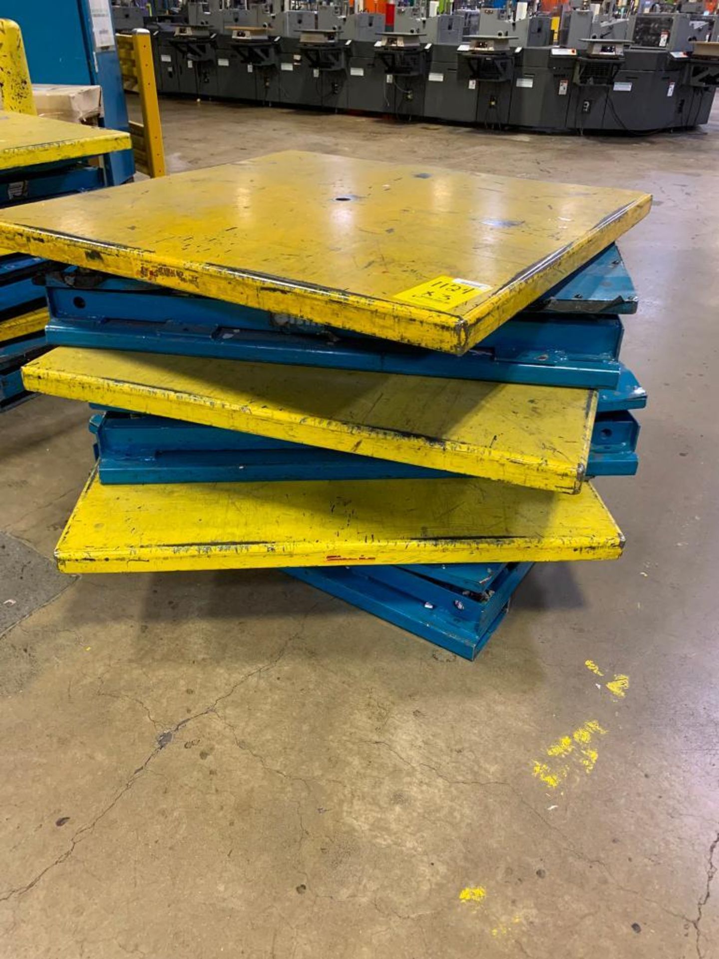 (3x) Bishamon Ez-Loader 3,000 LB. Capacity Scissor Lift Tables