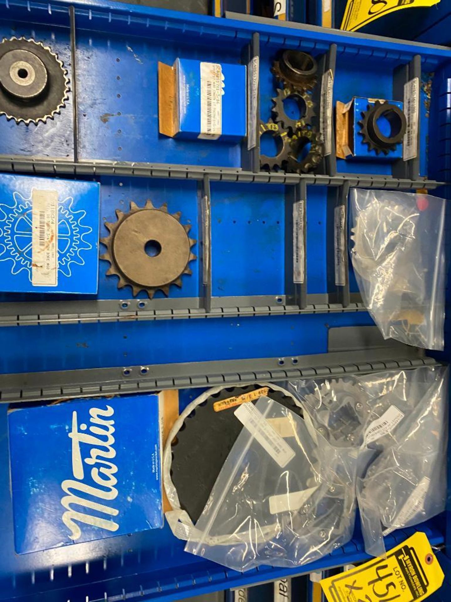 (3) Equipto Cabinets & Contents of Sprockets, Baler Parts, & Chain Repair Parts - Image 3 of 26