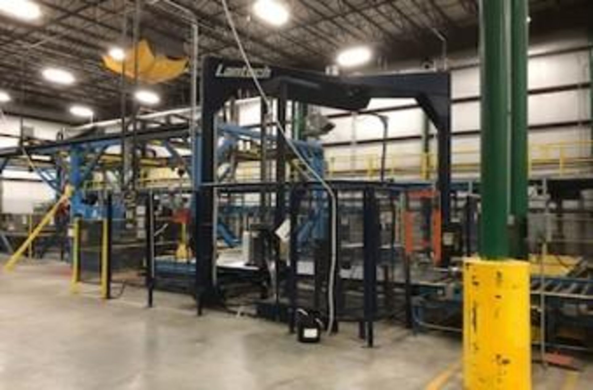 Accu-Lift Gantry Palletizer / Packager w/ Lantech Stretch Wrapper, (30) Conveyor Work Platforms, 49" - Image 24 of 25