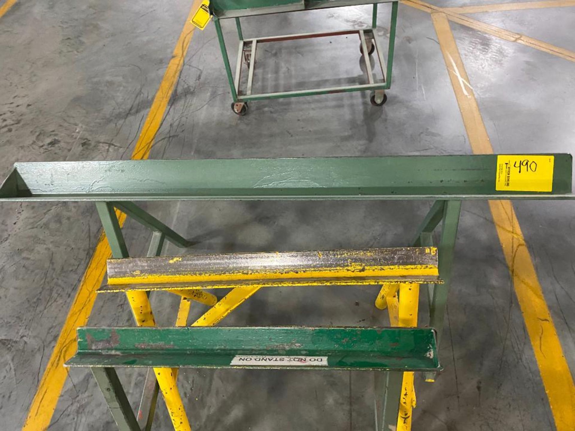 (3) Sawhorses & Rolling Storage Cart - Image 2 of 2