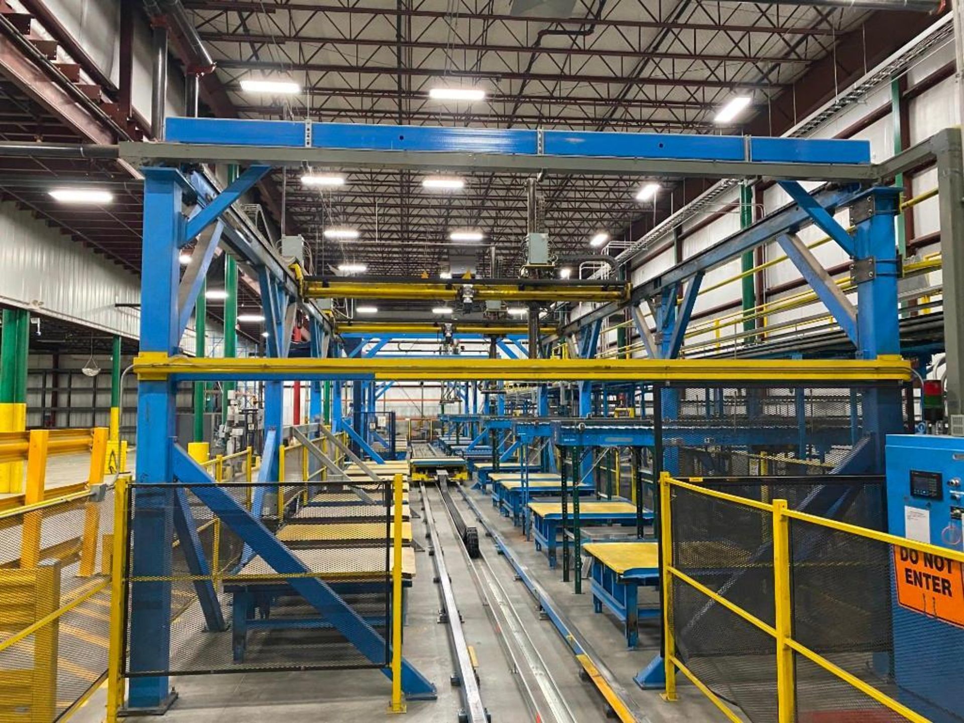 Accu-Lift Gantry Palletizer / Packager w/ Lantech Stretch Wrapper, (30) Conveyor Work Platforms, 49" - Image 18 of 25